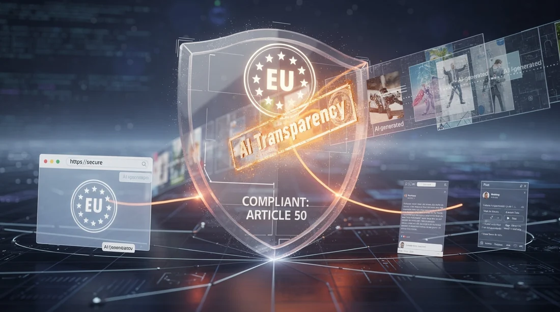 Visual for this record: The EU's labelling duty for generated video just started to bind